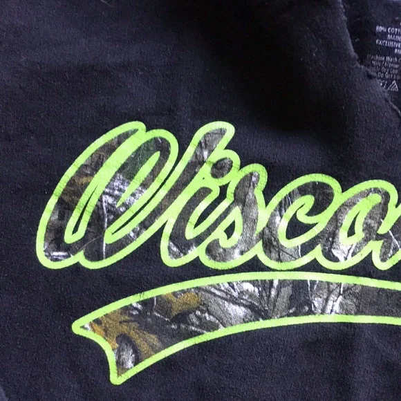 Sweet Bay Long Sleeve Black Camo Hoodie Sweater - Picture 3 of 6